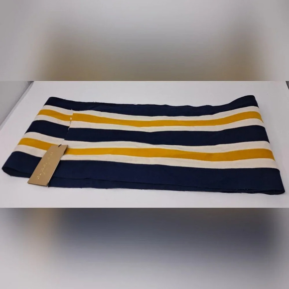 NWT Burberry Scarf Balaton Fabric Striped Multicolor Unisex 81" x 9.5" - Picture 3 of 14
